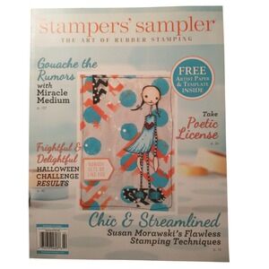 The Stampers Sampler Magazine July Aug Sept 2014 Rubber Stamping Mixed Media Art